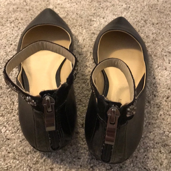 BCBGeneration black flats with rhinestone ankle, 6 - Picture 2 of 6